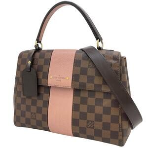 LOUIS VUITTON Bond Street Damier Shoulder Bag Handbag Magnolia Brown Pink